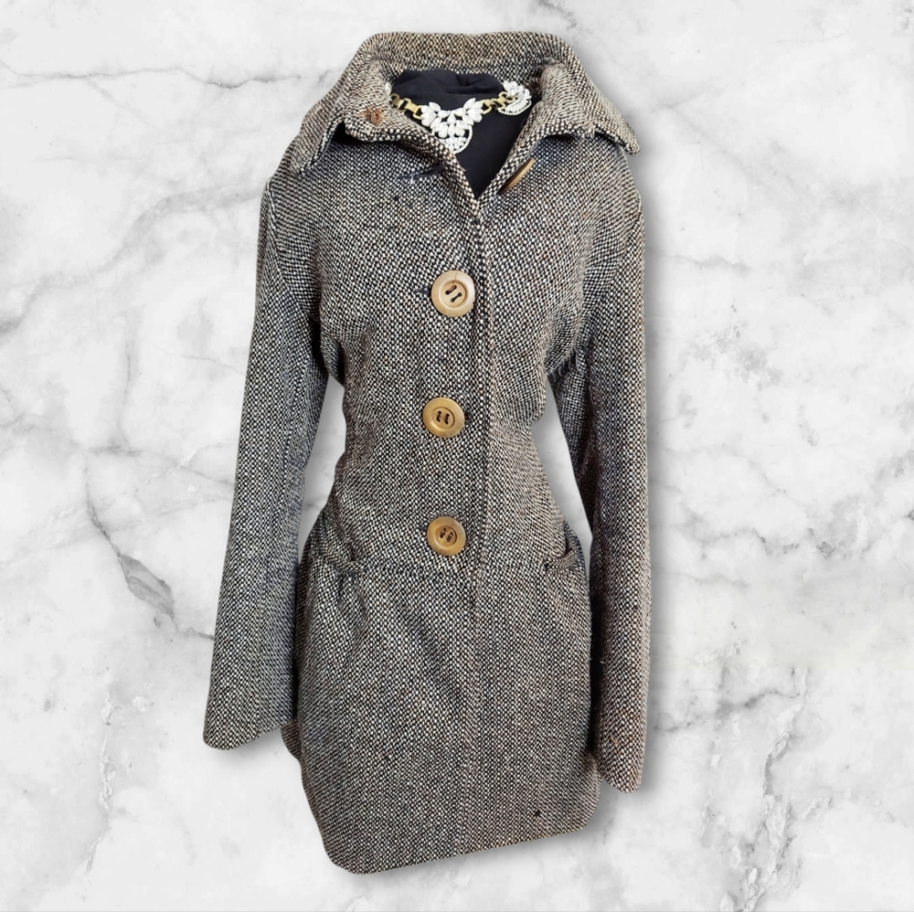 Grey peacoat